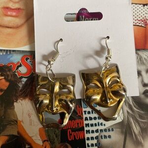 Handmade Theatre Mask Earrings